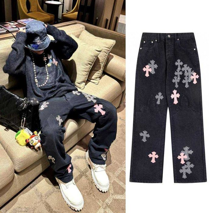 джинси chrome hearts штаны хром хартс