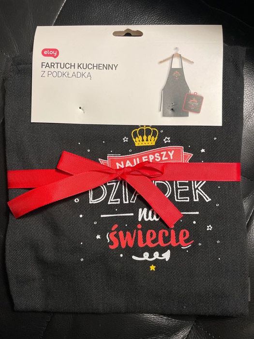 Fartuszek z podkładką - najlepszy dziadek na świecie- nowy