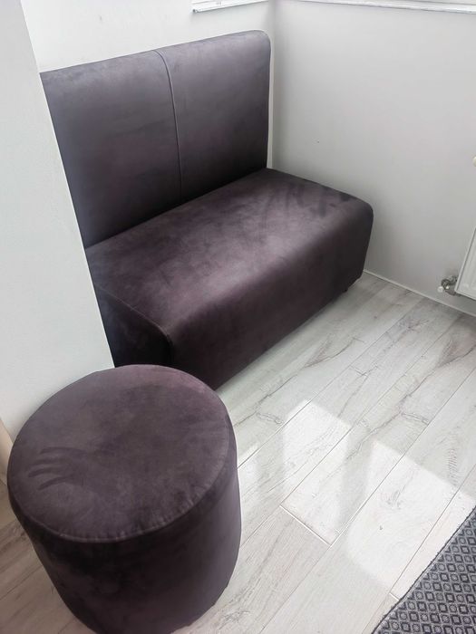 Диванчик, диван для балкону, кімнати, кафе, залів очікування, кухні.