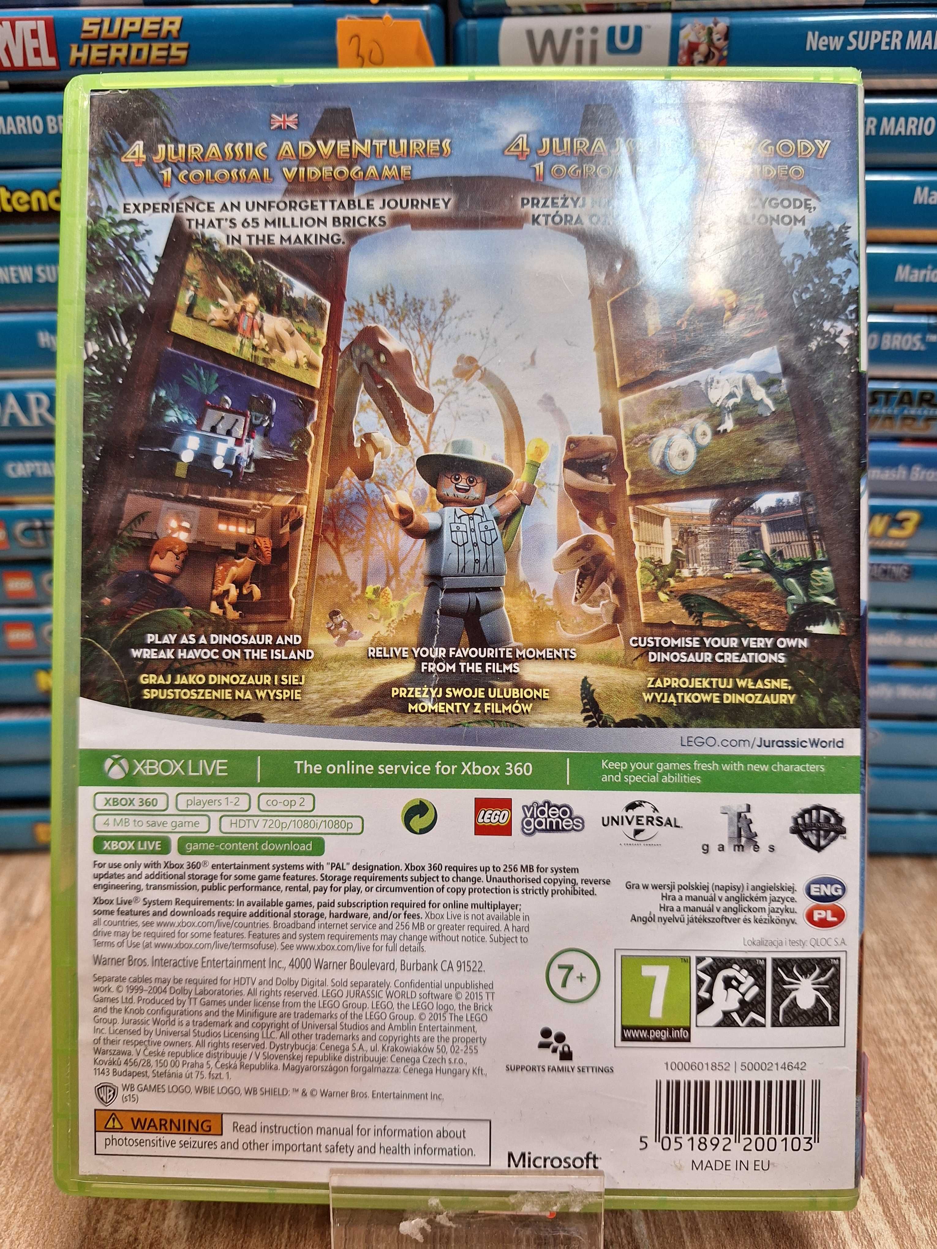 LEGO Jurassic World XBOX 360, Sklep Wysyłka Wymiana