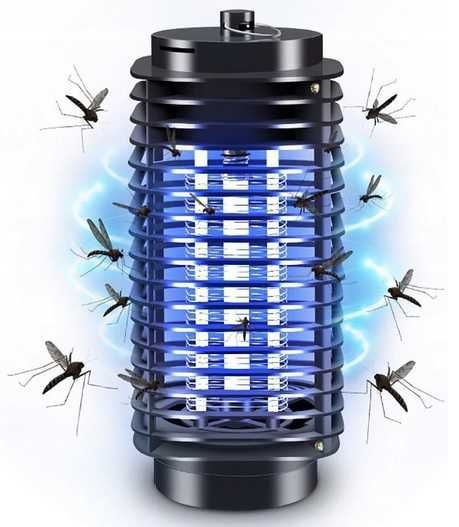 Mocna LAMPA OWADOBÓJCZA UV komary muchy owady ćmy