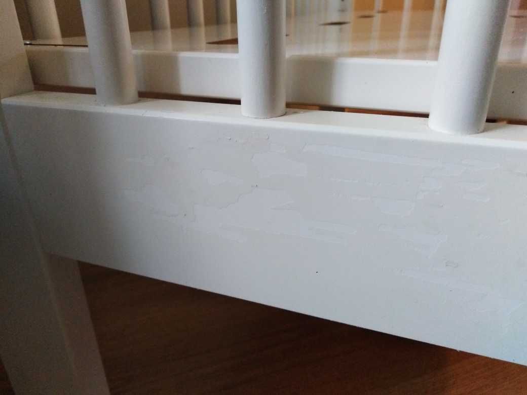ŁÓŻECZKO DZIECIĘCE 94cm x50cm/bujaczek/dostawka +materac+prześcieradła