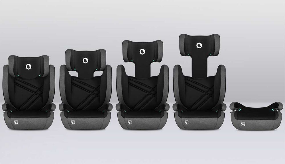 FOTELIK SAMOCHODOWY Lionelo Hugo Isofix I-Size 15-36 PODKŁADKA 100-150