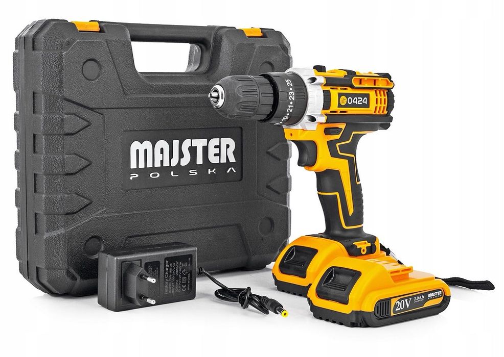Nowa Udarowa Wiertarka Wkrętarka Akumulatorowa Walizka 2xAKU 20V