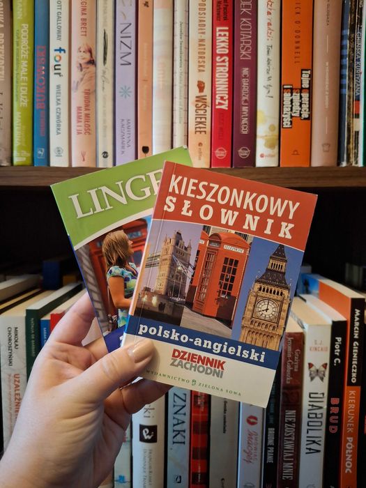 zestaw 2szt słowników kieszonkowych polsko angielski + rozmówki