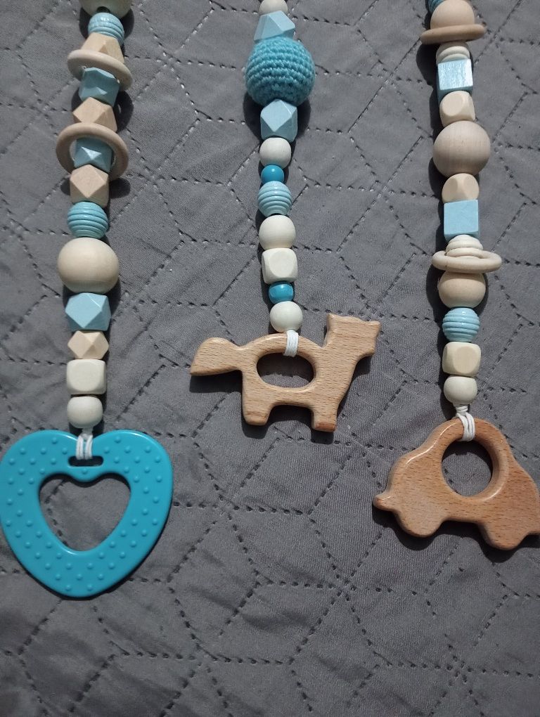 PROMOCJA Zawieszki gryzaki handmade do stojaka Baby gym