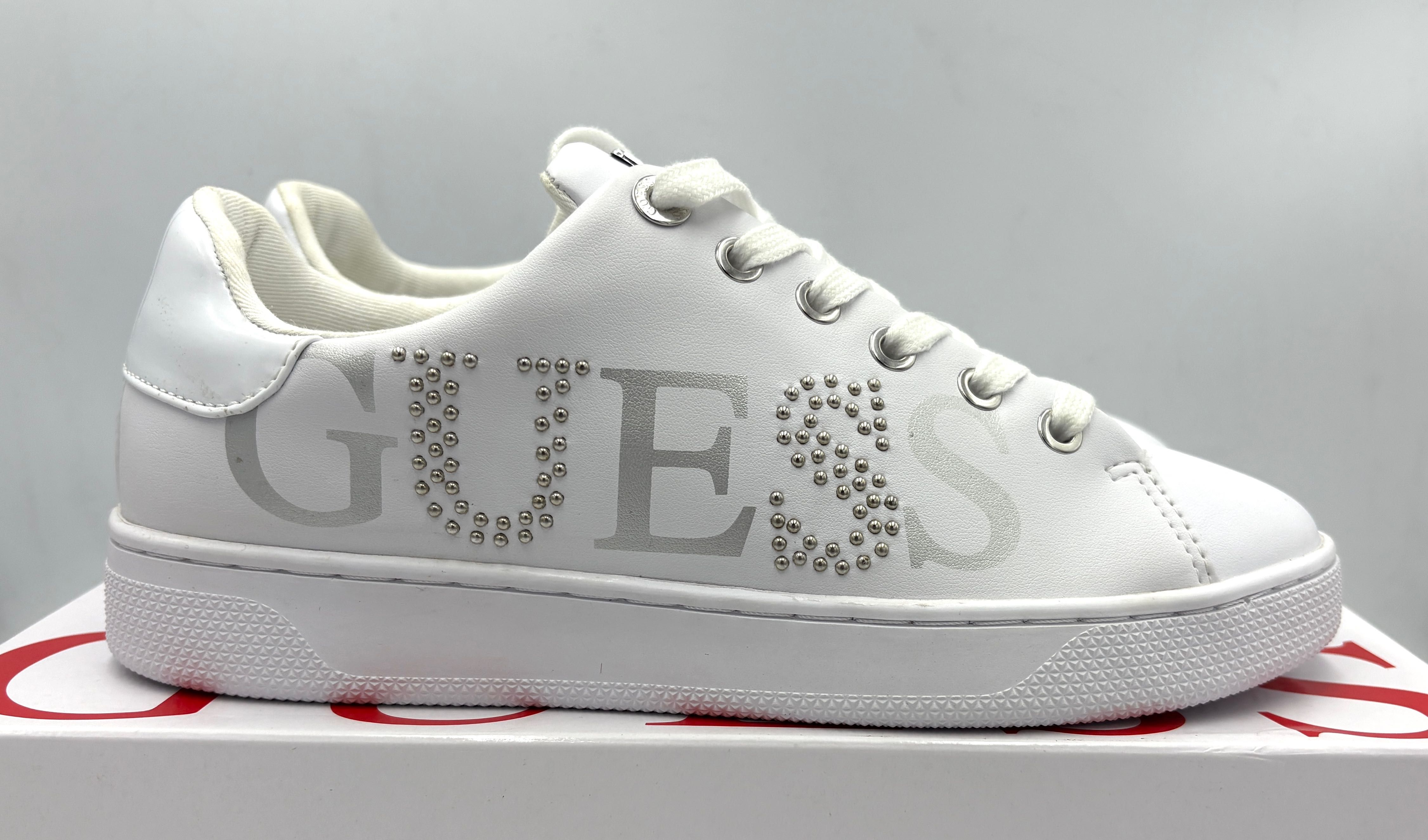 ‼️Nowe oryginalne trampki sneakersy GUESS Riderr białe 38 AZ 176