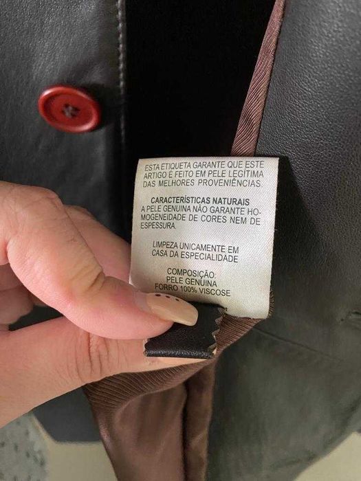 Casaco homem em pele