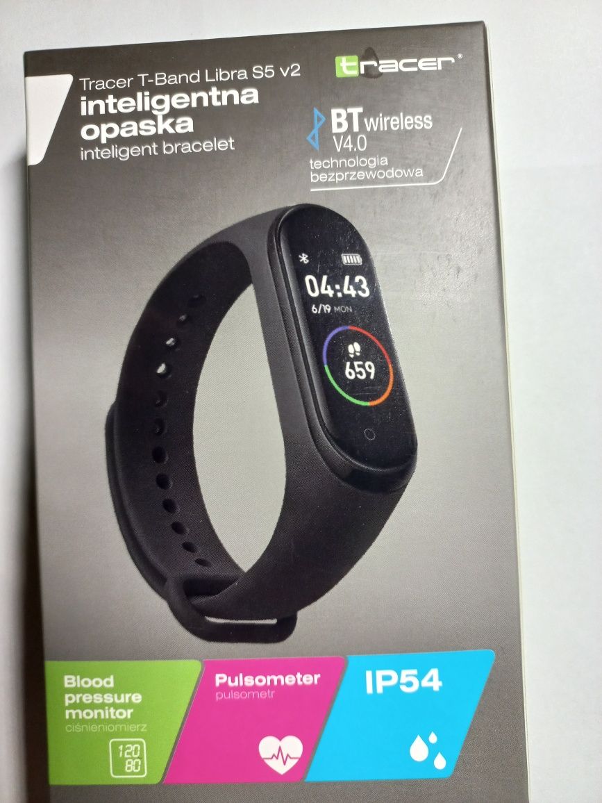 Smart band/ Opaska sportowa Tracer Libra  S5v2