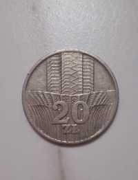 Okazja! Moneta 20 zł 1973 r. z czasu PRL-U, bez znaku mennicy.