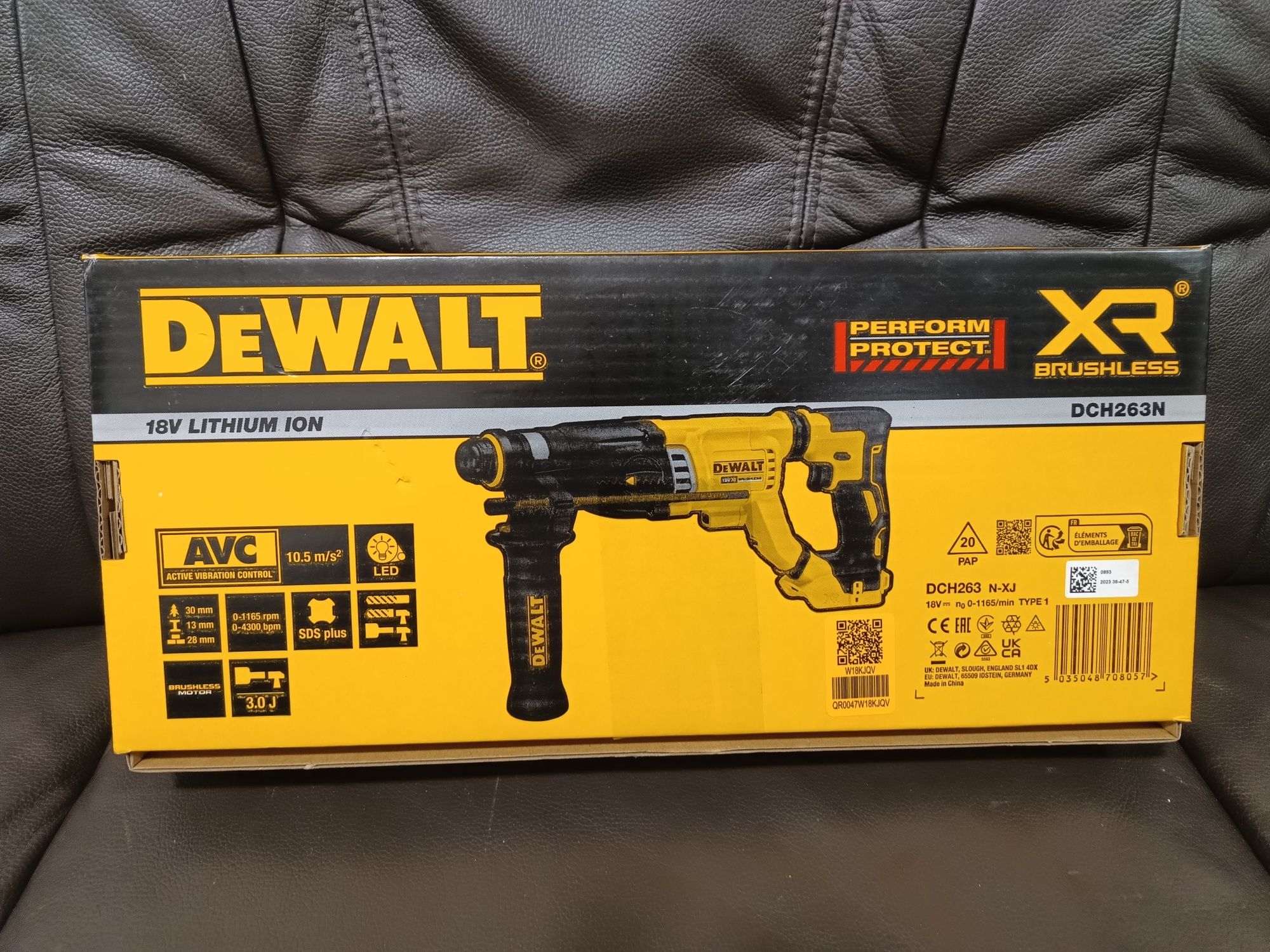 Перфоратор акумуляторний безщітковий SDS PLUS DeWALT DCH263NK