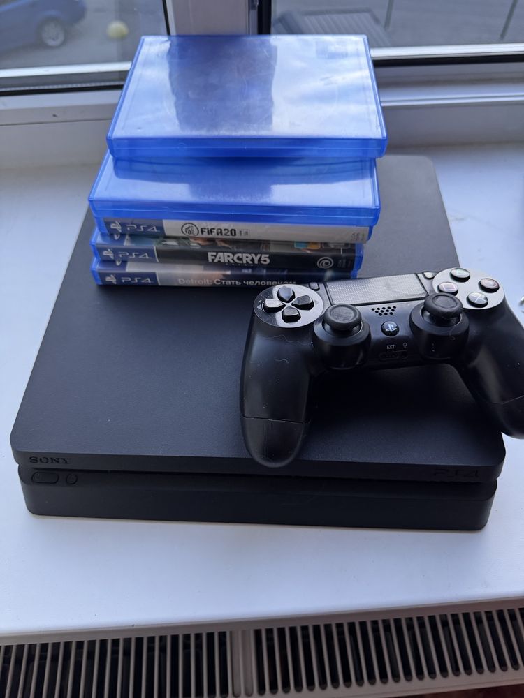 Playstation 4 slim 1 tb + ігри