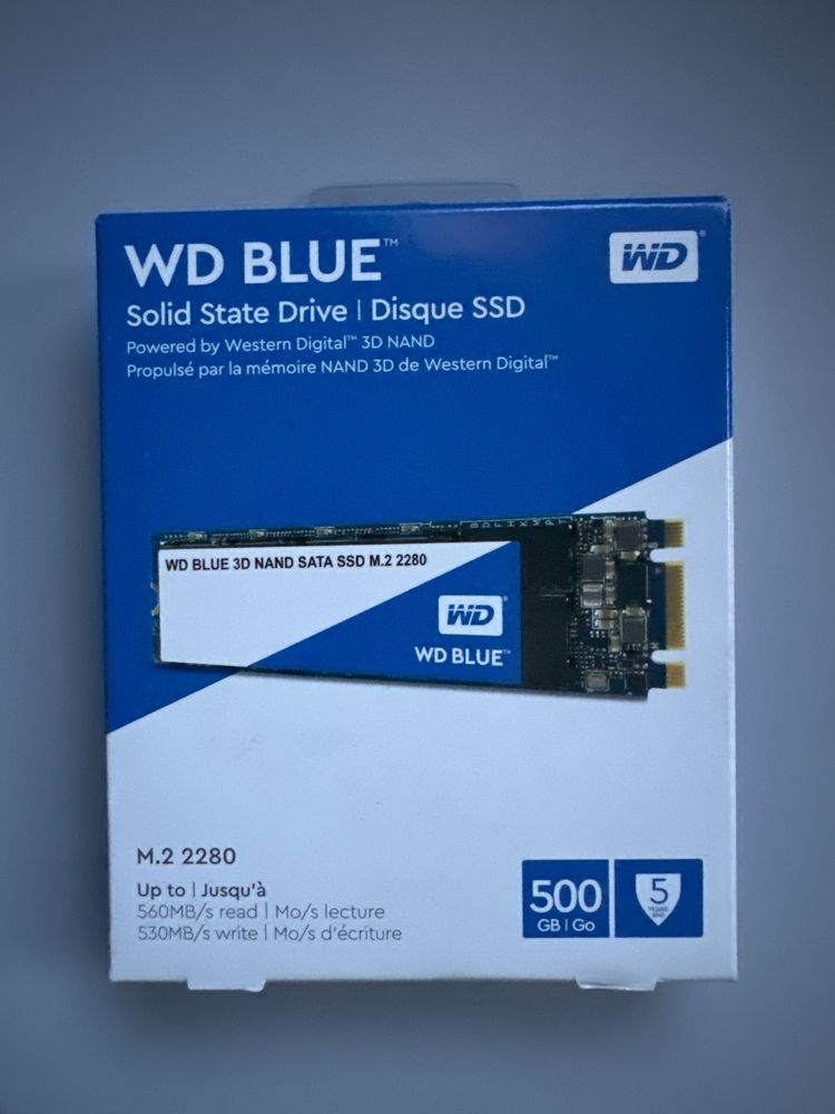 Disco SSD SATA M.2 2280 Western Digital Blue 500GB