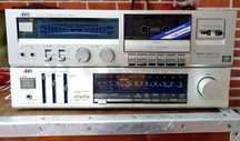Japońska wieża VIntage JVC Amplituner + Magnetofon