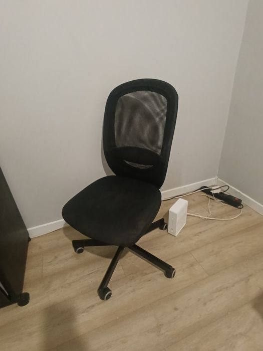 Krzesło fotel obrotowy Ikea Flintan czarne