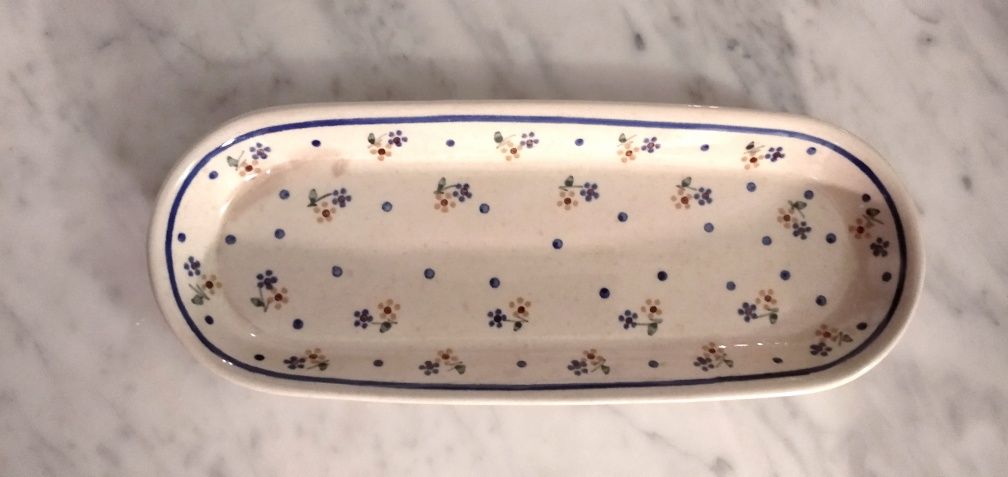 Półmisek Bolesławiec porcelana podłużny owalny ceramika ceramiczny