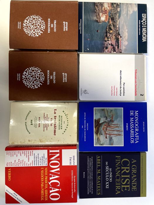 Livros de ciências sociais, sociologia, economia, justiça