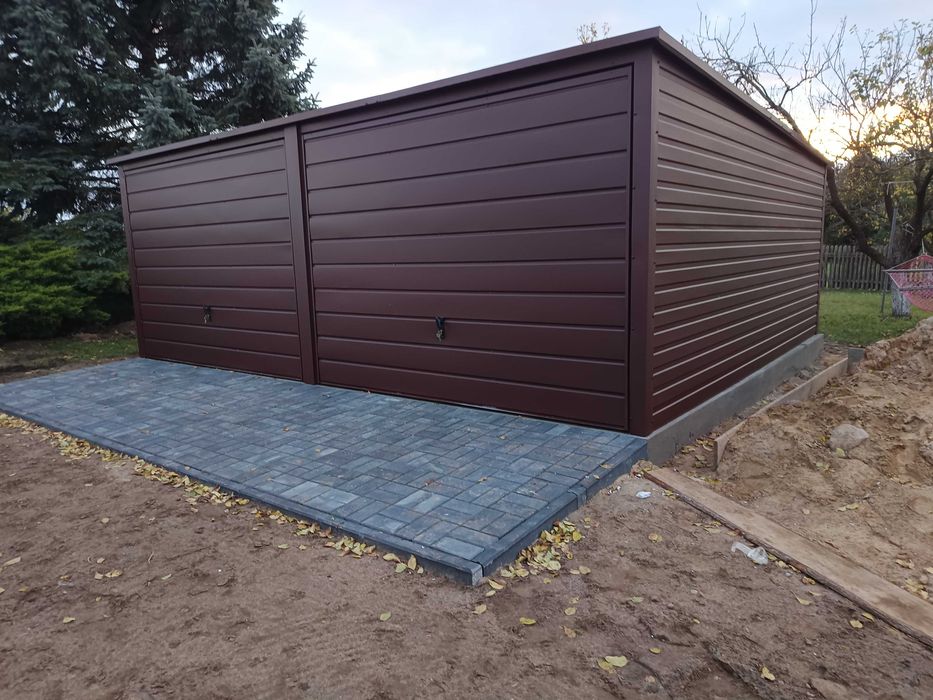 Garaże blaszane garaż blaszany 6x5 7x5 6x6 wiata blaszana profil kolor