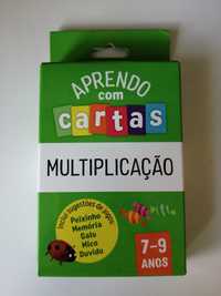 Cartas Aprendo com cartas Multiplicação 7-9 anos