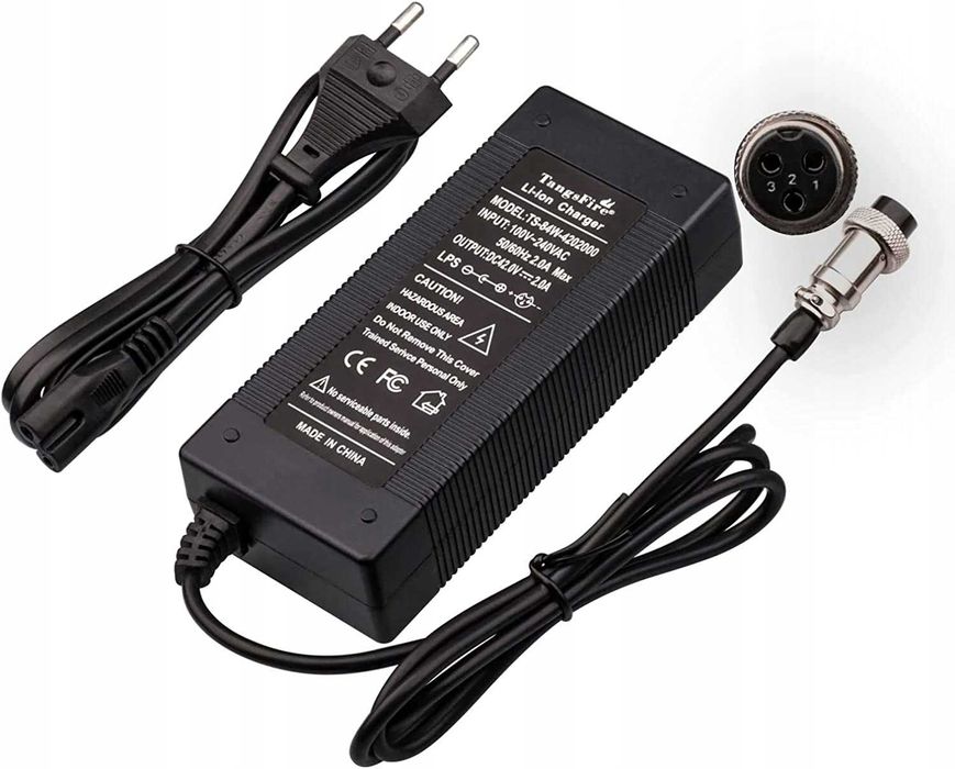 Ładowarka 42V 2A rowerów elektrycznych z akumulatorami litowymi 36V