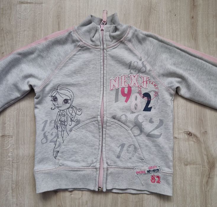 Rozpinana bluza Next dla dziewczynki 122