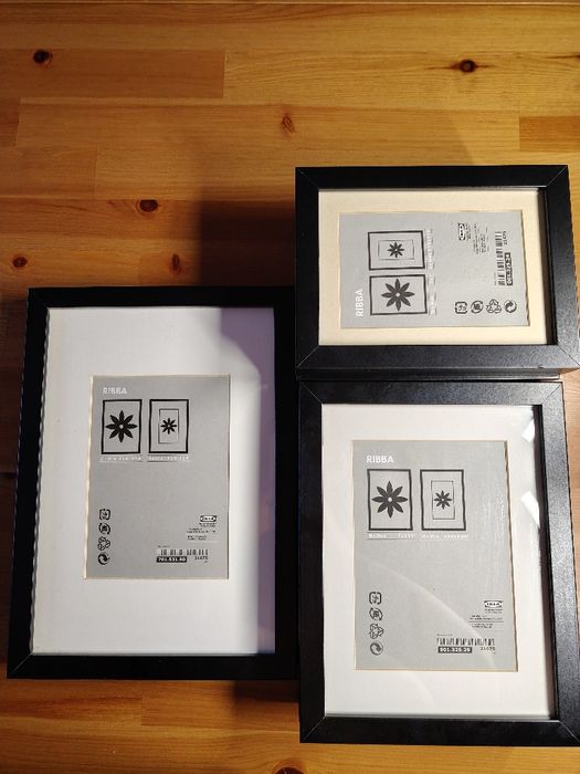 Zestaw 6 ramek IKEA RIBBA – czarne