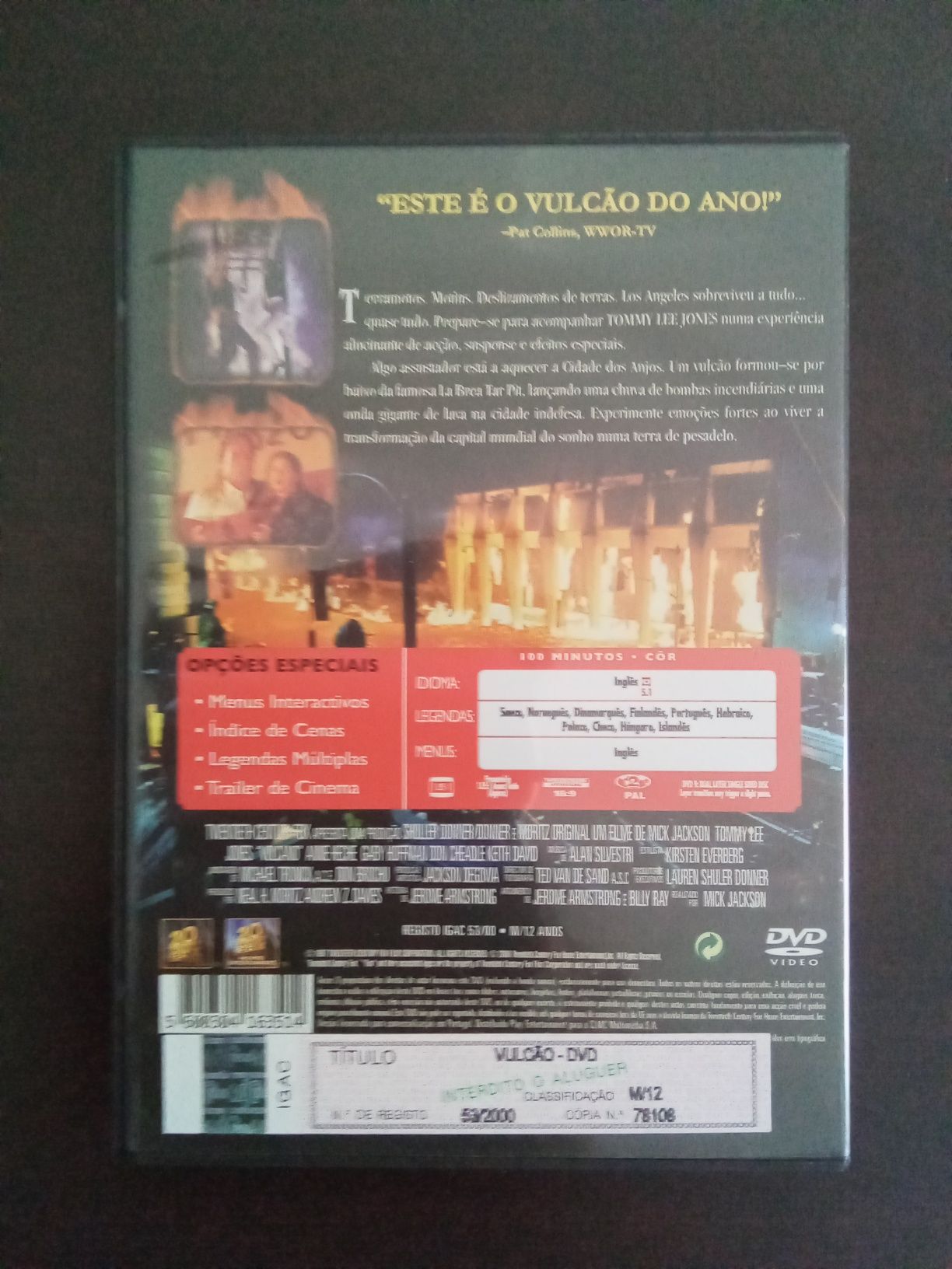 DVD do Filme o Vulcão