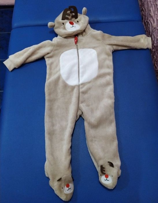 Чоловічок новорічний олень для хлопчика костюм трійка