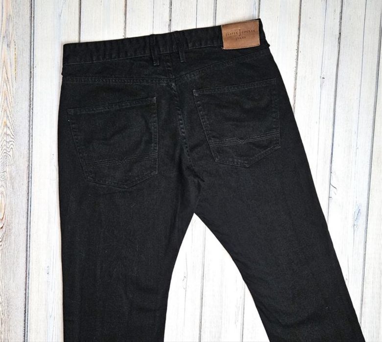Фірмові чорні прямі чоловічі джинси jasper conran, розмір 48 - 50