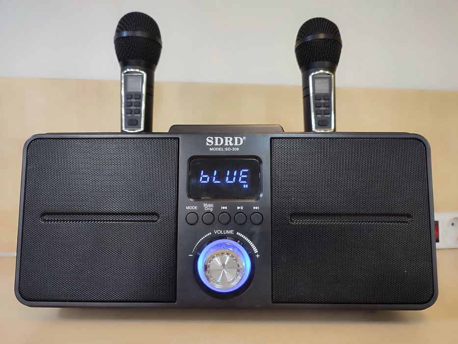 Беспроводная Караоке Система с Двумя Микрофонами