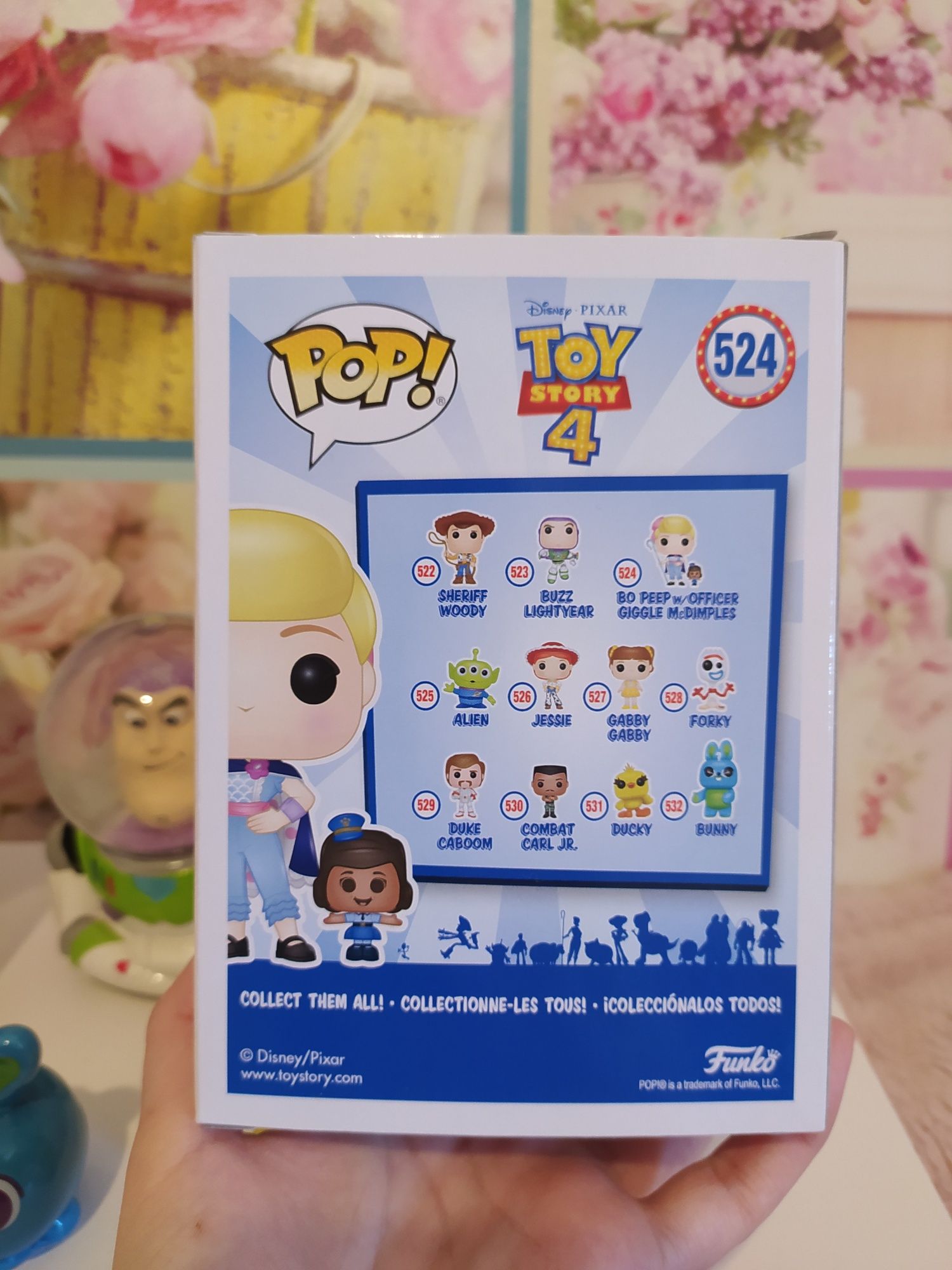 Pack Funko Pop Bo Peep + saleiro + globo de neve Buzz Toy Story