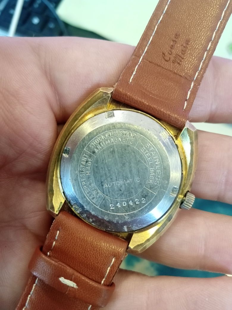 Relógio vintage ortex suíço automático