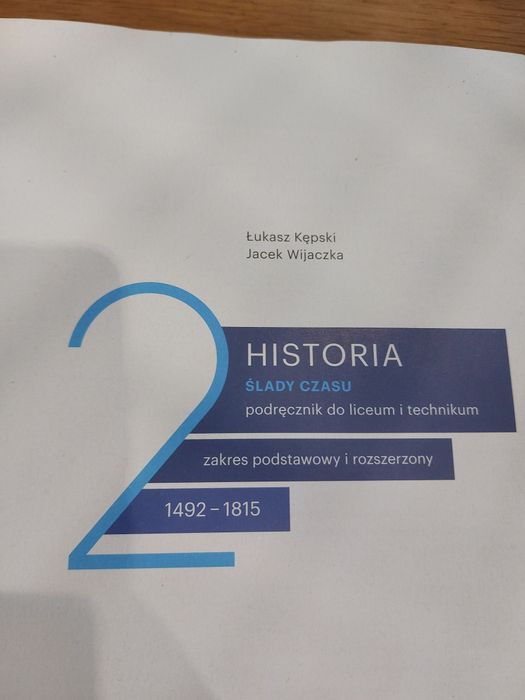 Historia 2 Ślady czasu podręcznik do liceum i technikum
