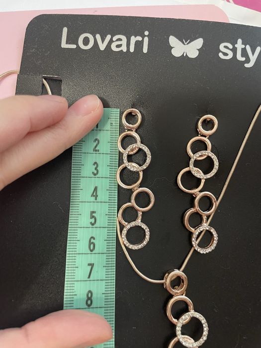 Набір прикрас сережки та підвіска біжутерія