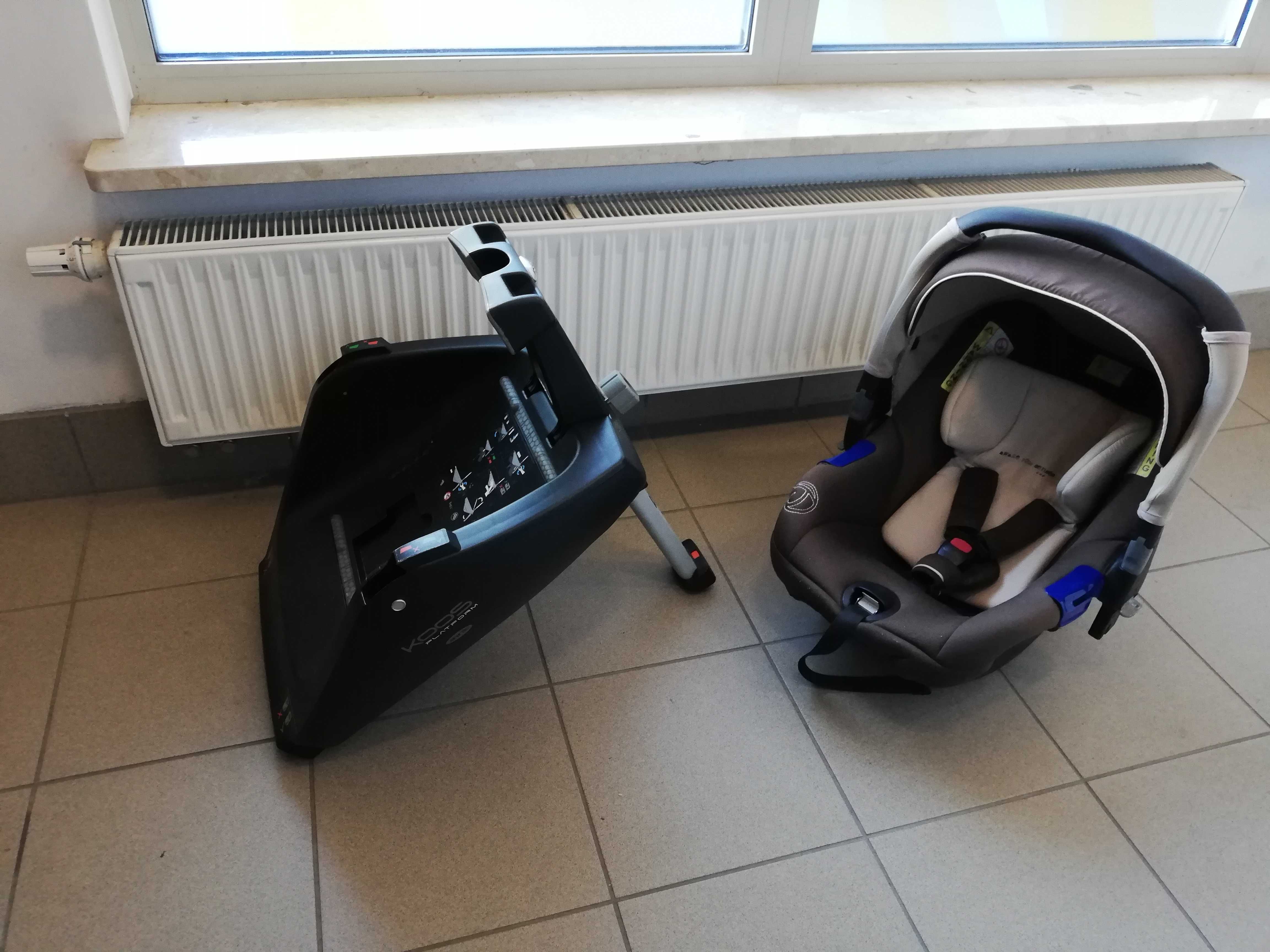 Fotelik samochodowy / nosidełko plus baza IsoFix 0-13kg