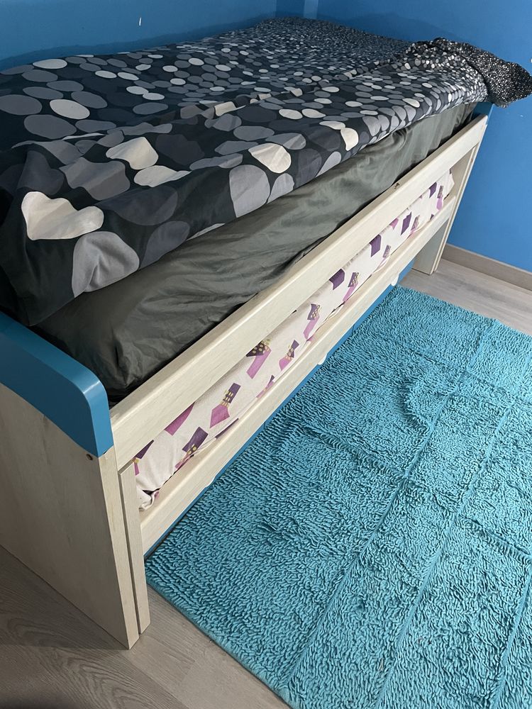 Cama dupla gavetão com gavetas de arrumação