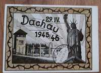 stara pocztówka Dachau 1945 rok