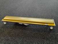 Schedpol Odpływ liniowy Regular Line Gold z maskownicą steel-gold 80