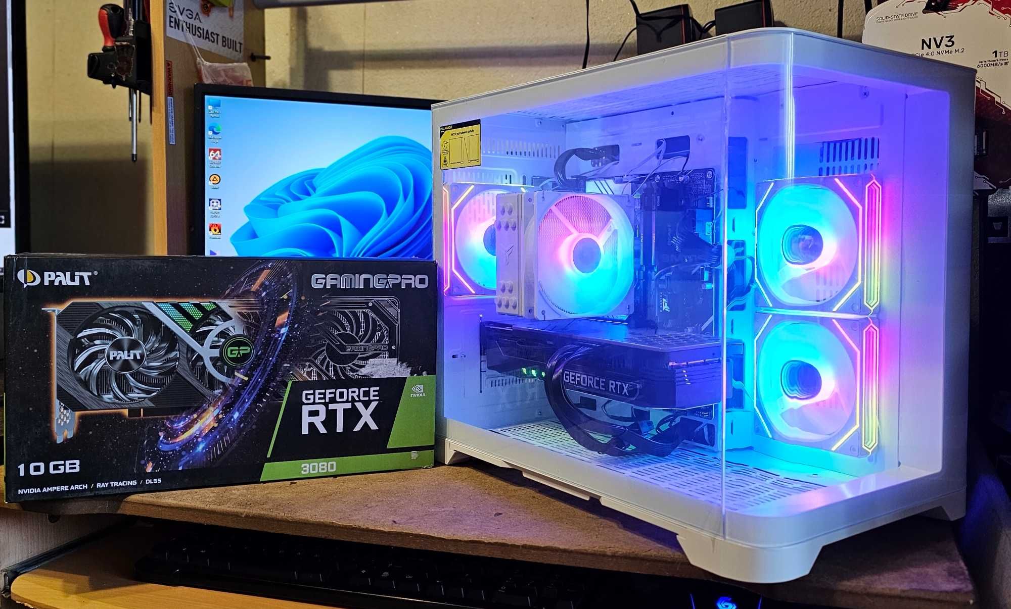 Потужний комп'ютер Ryzen 5 7500F 5.0 GHZ, RTX 3080 10GB, 32GB DDR5!