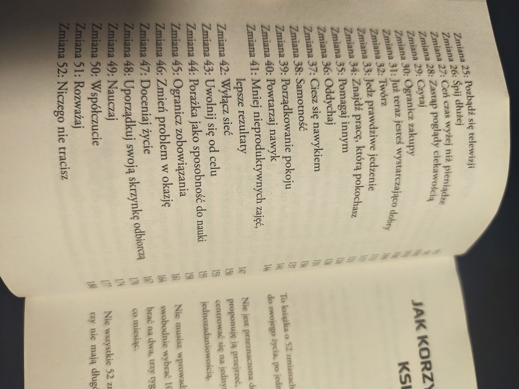 Książka 52 zmiany Leo Babauta