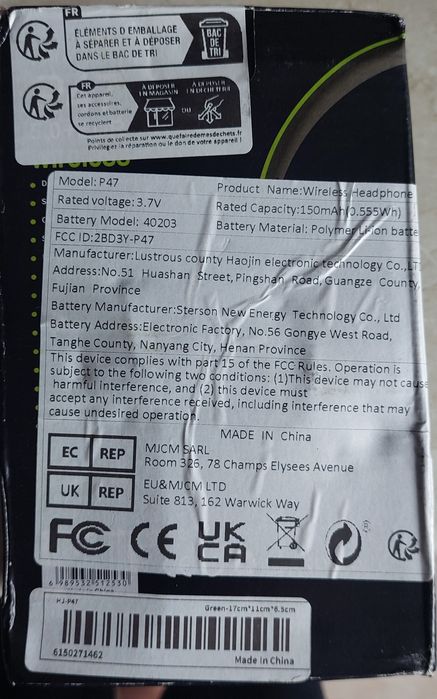 Słuchawki- Wireless Headphones P47