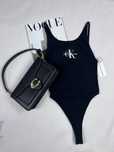 Nowe czarne body seksowne z wycięciami Calvin Klein rozmiar XS