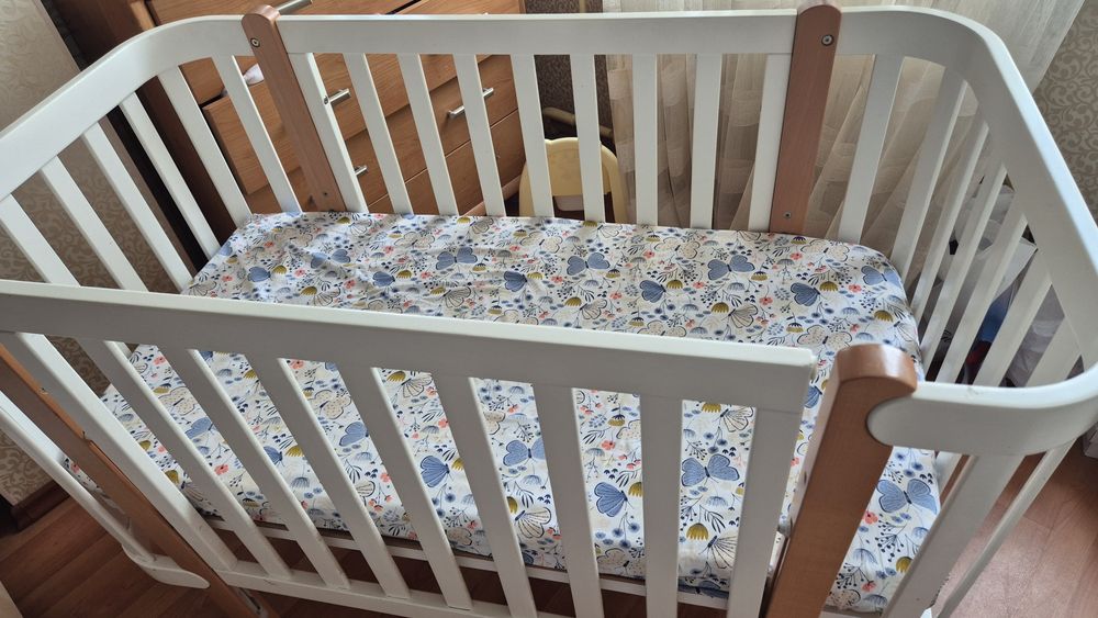 Ліжко дитяче ВЕРЕС, VERES монако біло-букове