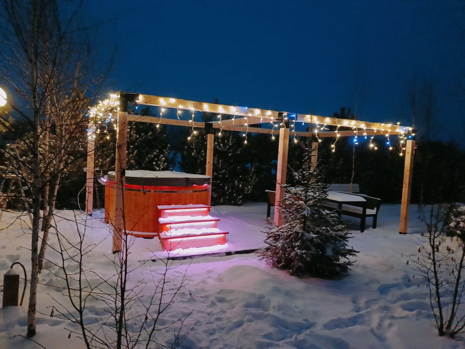 Domki Całoroczne Balia Sauna Cymbergaj nocleg, noclegi, domki Bałtów