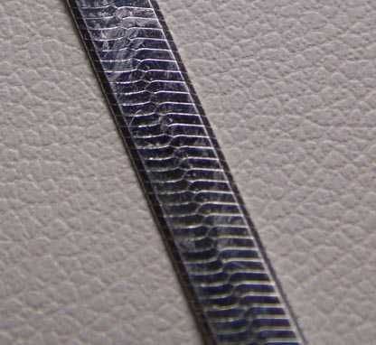 Srebrny łańcuszek płaska żmijka linka  46 cm. 3,4 mm.