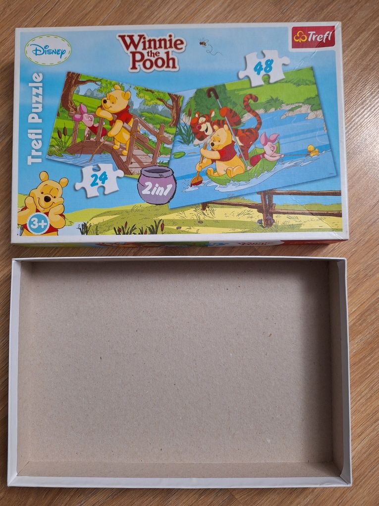 Puzzle Kubuś Puchatek 2 ukladanki