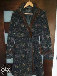 płaszcz jesienno-zimowy, damski, wełniany, r.36, S