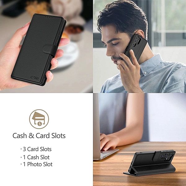Tech-Protect Wallet Motorola Edge 60 Fusion Black