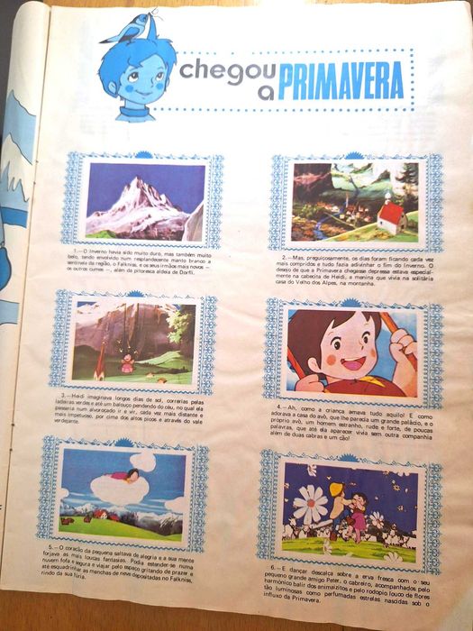 Caderneta com 210 cromos Heidi, completa