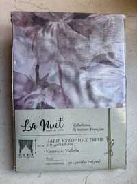 Набор кухонных тюлей, колоекция Violetta  2 шт. 140х160 см La Nuit